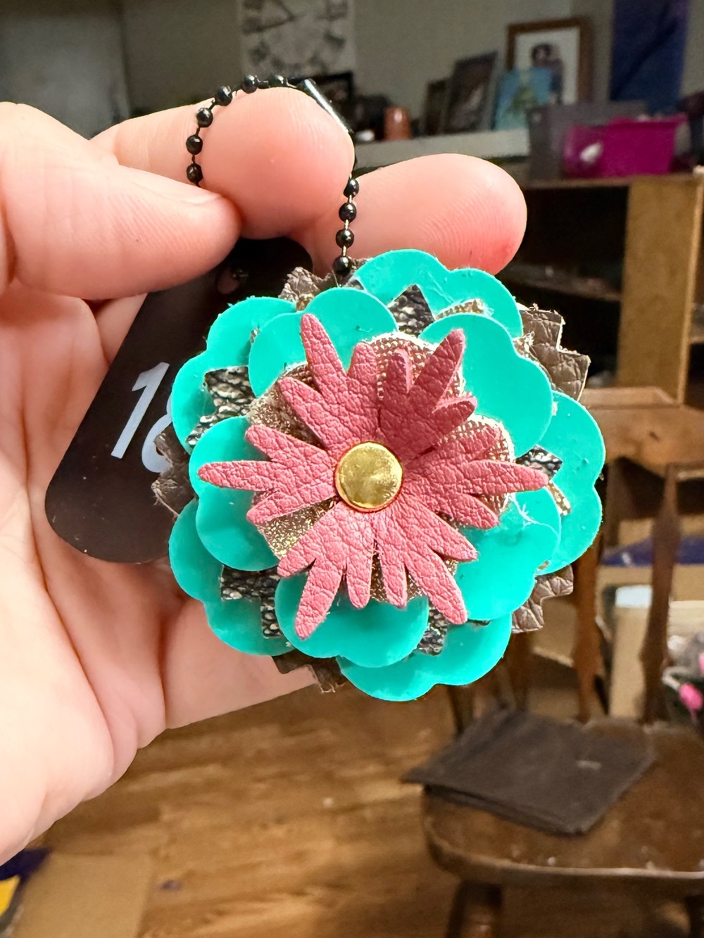 Handmade Floral Bag Charm